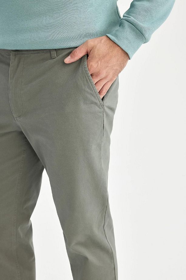Regular Fit Normal Kesim Yazlık Düz Paça Chino Kanvas Pantolon D7349ax25sp - 7