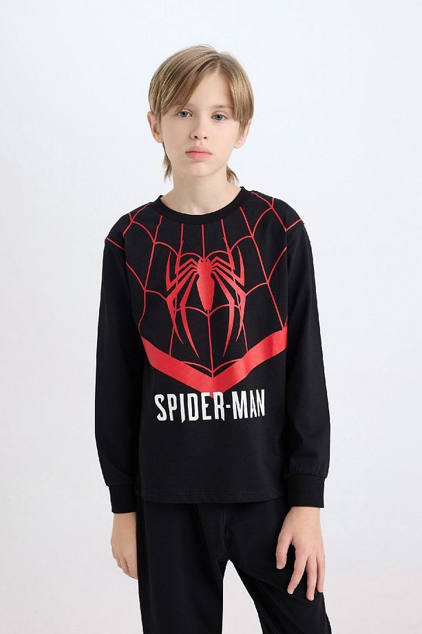 Erkek Çocuk Pijama Takımı Marvel Spiderman Uzun Kollu Üst Uzun Alt D6527a824wn - 4