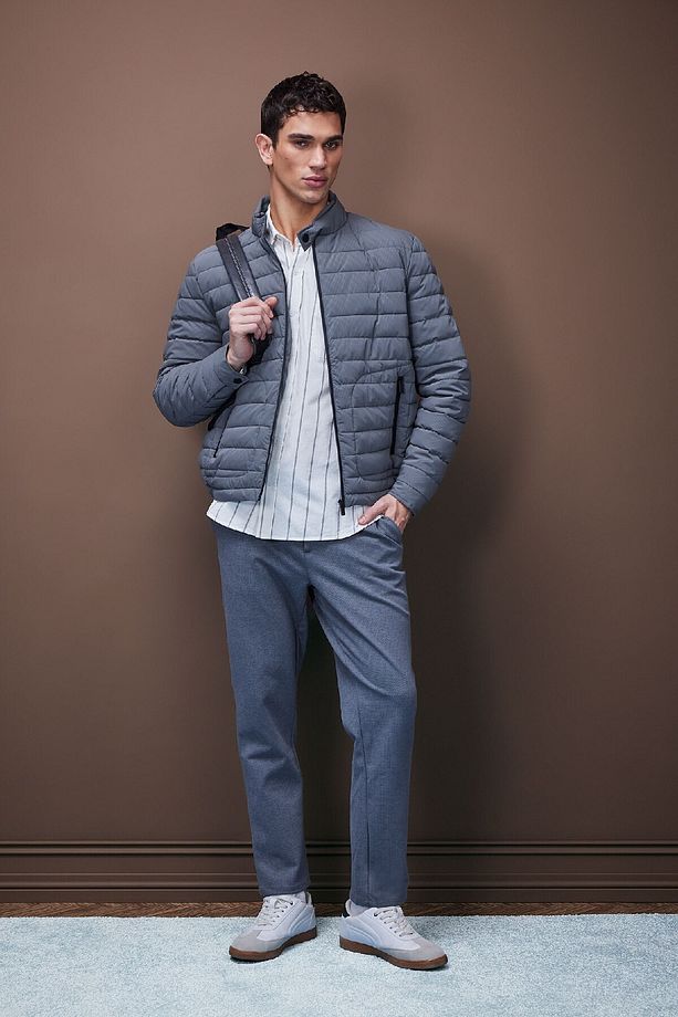 Tailored Regular Fit Normal Kesim Kumaş Pantolon Basic Düz Cepli D9084ax24wn - 1