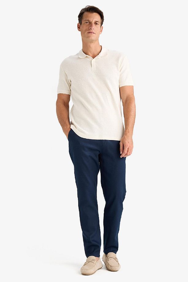 Yazlık Jogger Pantolon Basic Düz Cepli Dar Paça B4091AX25SP - 3