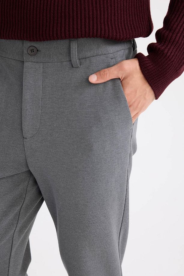 Tailored Regular Fit Normal Kesim Kumaş Pantolon Basic Düz Cepli D9084ax24wn - 8