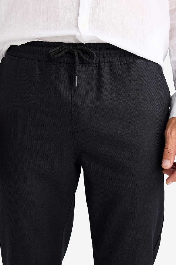 Yazlık Jogger Pantolon Basic Düz Cepli Dar Paça B4091AX25SP - 6
