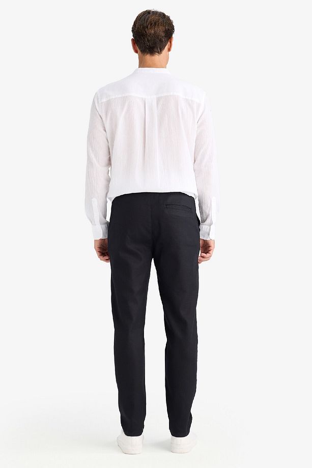 Yazlık Jogger Pantolon Basic Düz Cepli Dar Paça B4091AX25SP - 7