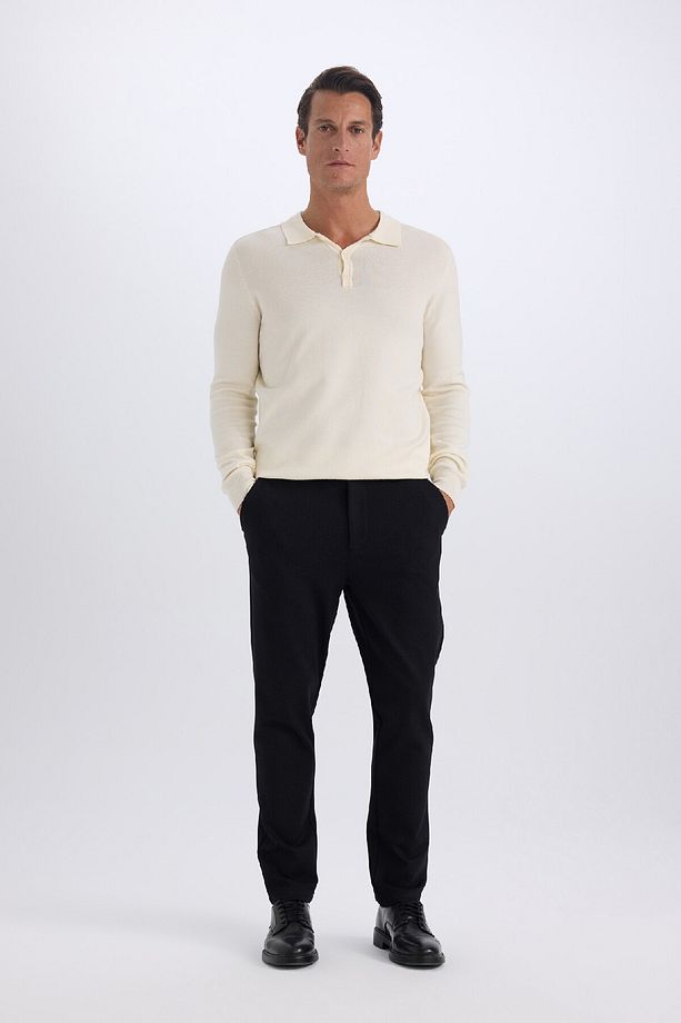 Tailored Regular Fit Normal Kesim Kumaş Pantolon Basic Düz Cepli D9083ax24wn - 2