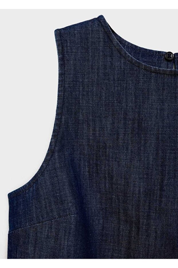 Rinse wash denim crop bluz - 5