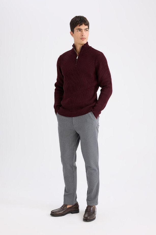 Tailored Regular Fit Normal Kesim Kumaş Pantolon Basic Düz Cepli D9084ax24wn - 5