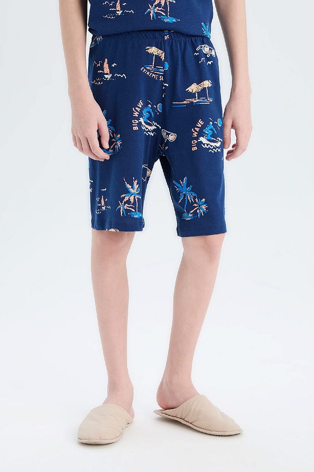 Erkek Çocuk Pijama Takımı Desenli Kısa Kollu Üst Şort D9992a825sm - 6