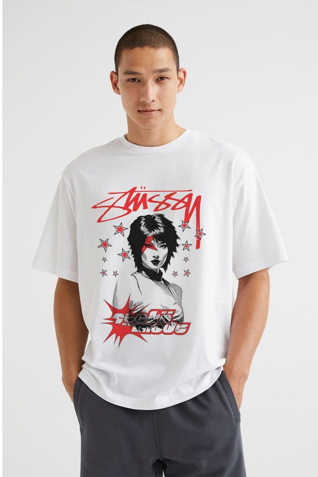Y2K Women's Printed Unisex Oversize T-Shirt