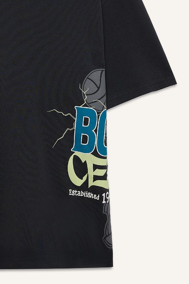 DeFactoFit NBA Boston Celtics Oversize Geniş Kalıp Bisiklet Yaka Kısa Kollu Tişört E0130AX25SP - 8