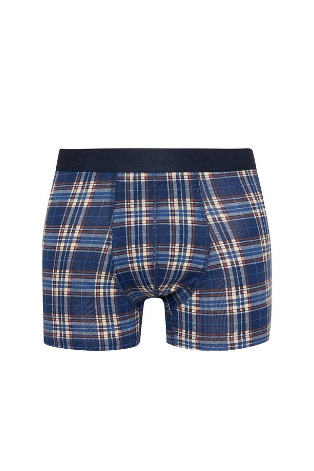 Regular Fit Kareli 3'lü Boxer E0032ax24cw - 5