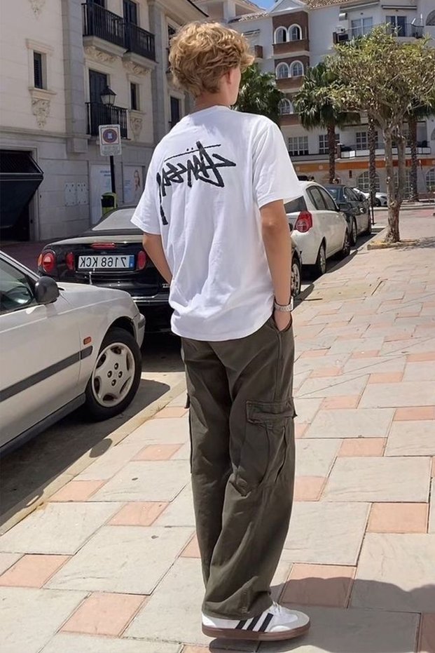 St Tag Back Printed Unisex Oversize T-Shirt