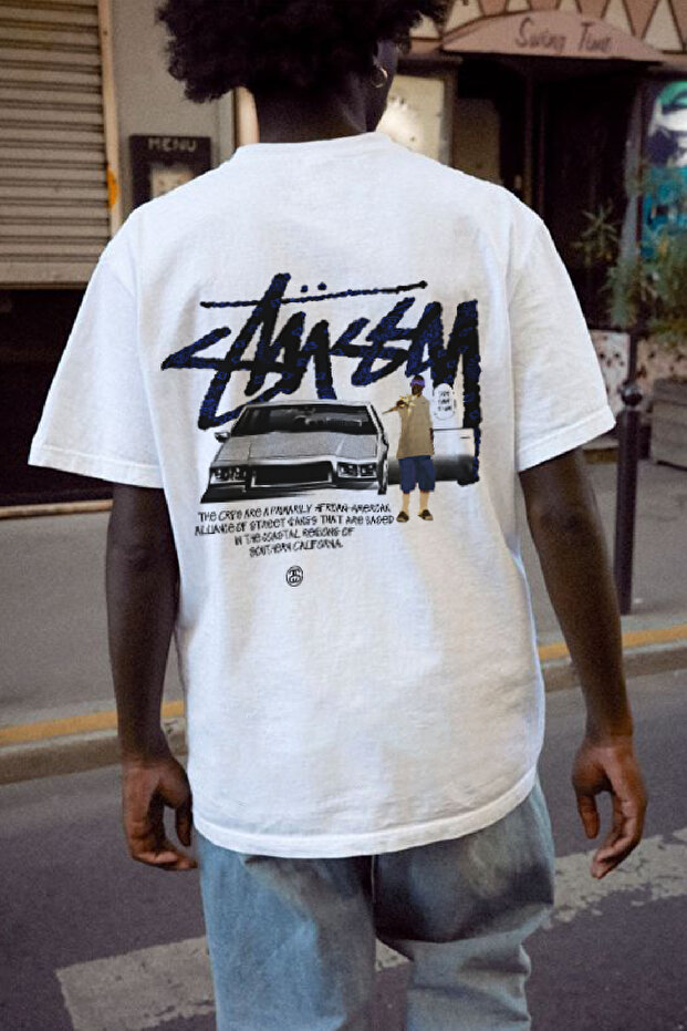 St Ballas Front and Back Printed Unisex Oversize T-Shirt