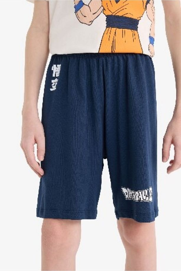 Erkek Çocuk Dragon Ball Pijama Takımı Kısa Kollu Üst Beli Lastikli Şort E0337a825sm - 6