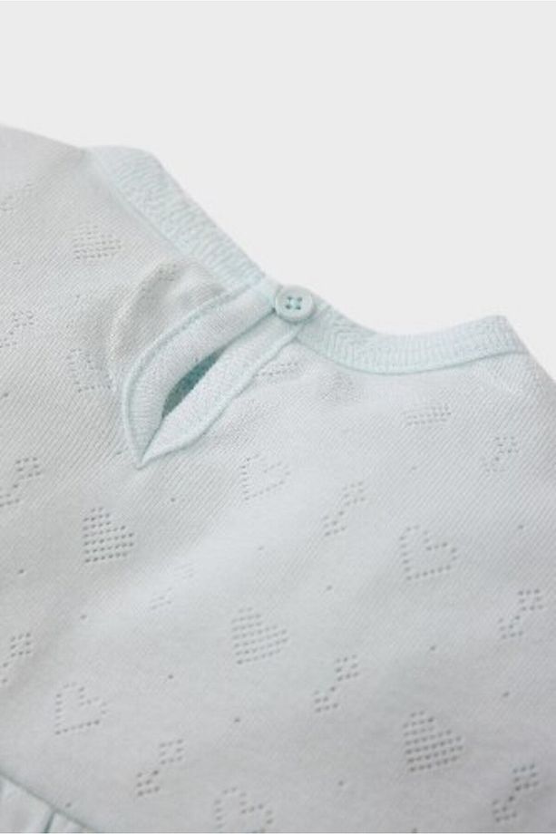 Kız Bebek Pijama Takımı Ribana Uzun Kollu Üst Beli Lastikli Uzun Alt E0766A525SP - 7