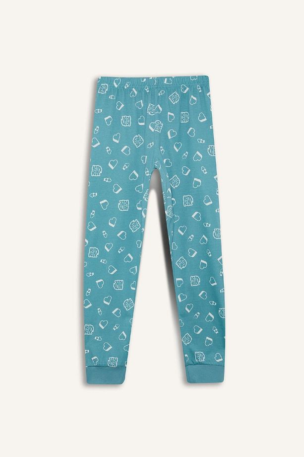 Kız Çocuk Pijama Takımı Uzun Kollu Üst Esnek Belli Uzun Alt E0531a825sp - 8