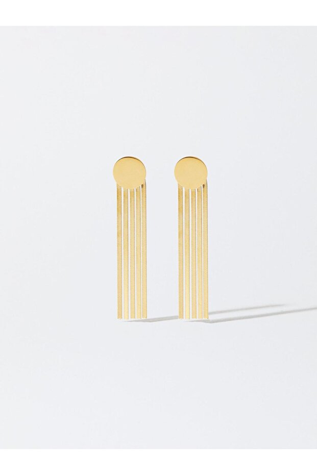 Paslanmaz Çelik Gold Küpe - 2