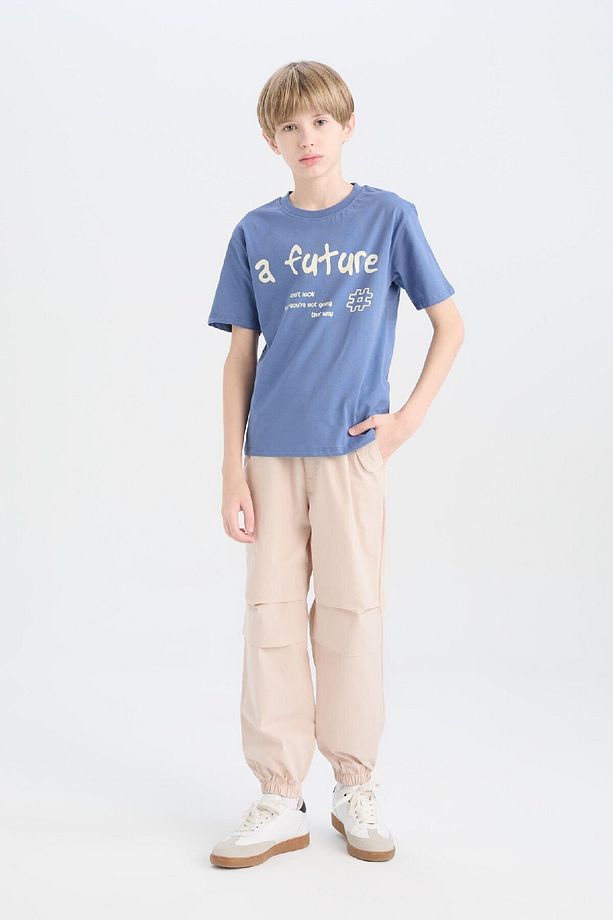 Erkek Çocuk Jogger Fit Standart Paça Paraşüt Pantolon D9851a825sp - 1