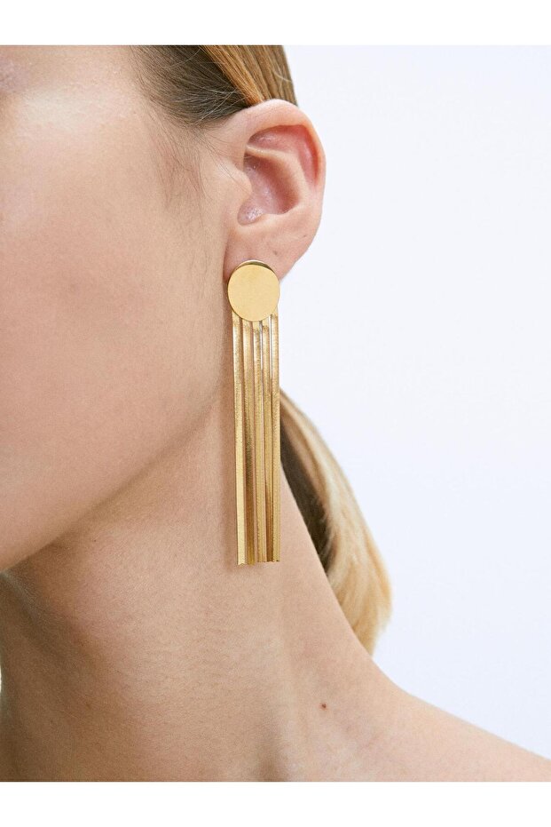 Paslanmaz Çelik Gold Küpe - 1