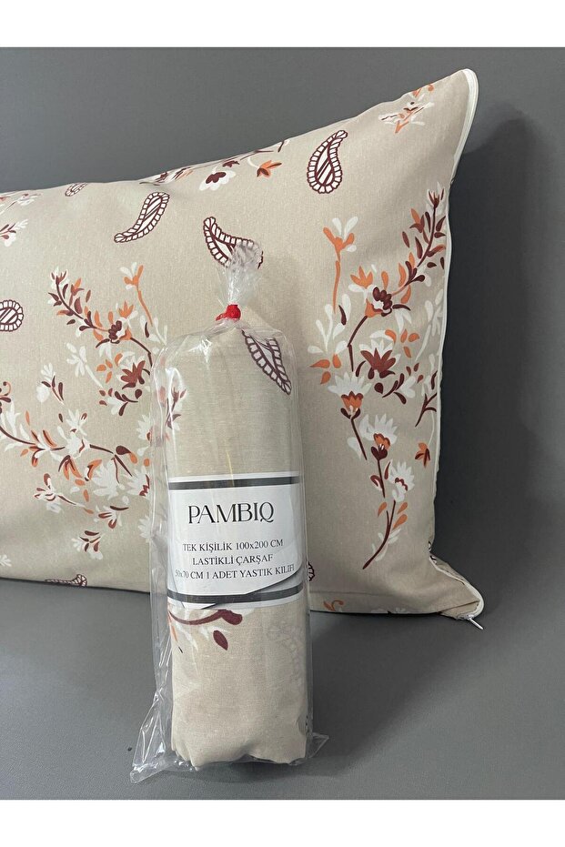 طقم ملاءات سرير مفرد منقوشة مقاس 100x200 سم - 2