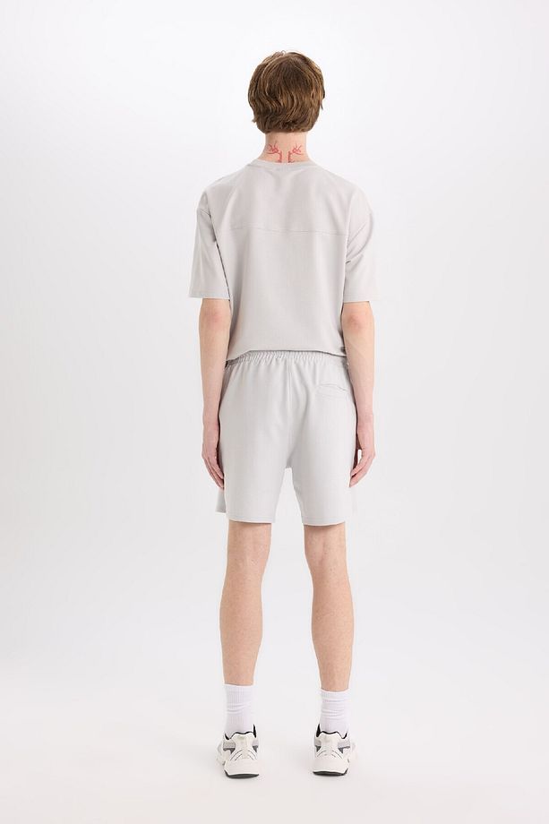 Slim Fit Dar Kesim Dar Paça Basic Düz Şort B8674ax25sp - 7