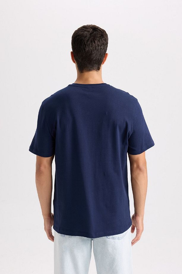 New Regular Fit Bisiklet Yaka Basic Düz Kısa Kollu Tişört E1091axns - 6