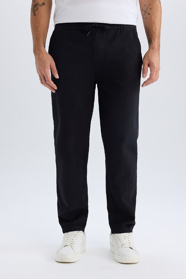 %100 Pamuk Regular Fit Normal Kesim Yazlık Jogger Pantolon D1045ax25sp - 4