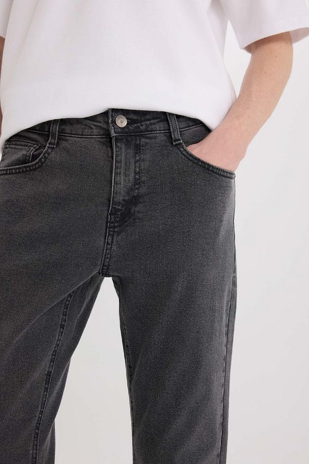 Sergio Regular Fit Normal Kalıp Normal Bel Boru Paça Jean Pantolon D9827AX25SP - 5