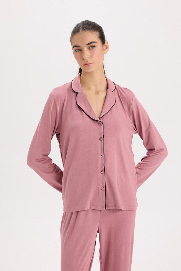 Pijama Takımı Regular Fit Uzun Kollu Üst Uzun Alt-fall In Love E1804ax24wn - 3