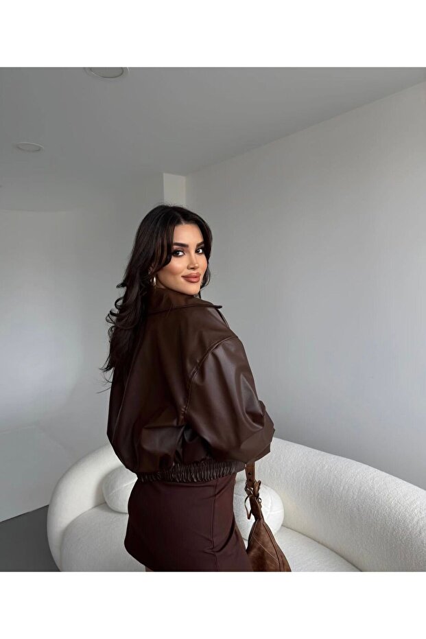 Deri Bomber Deri Ceket - 3