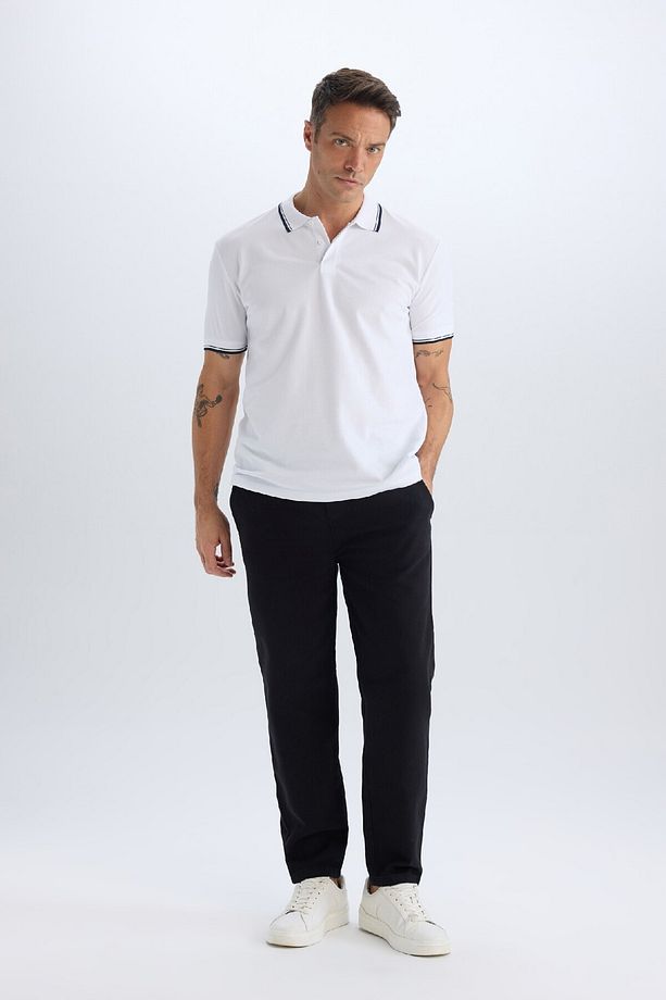 %100 Pamuk Regular Fit Normal Kesim Yazlık Jogger Pantolon D1045ax25sp - 1