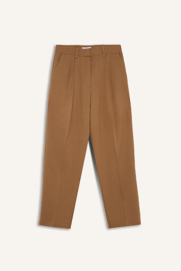 Sorbe X Tapered Fit Pantolon Yüksek Bel Pensli Düz Paça Cepli D9908ax24au - 8