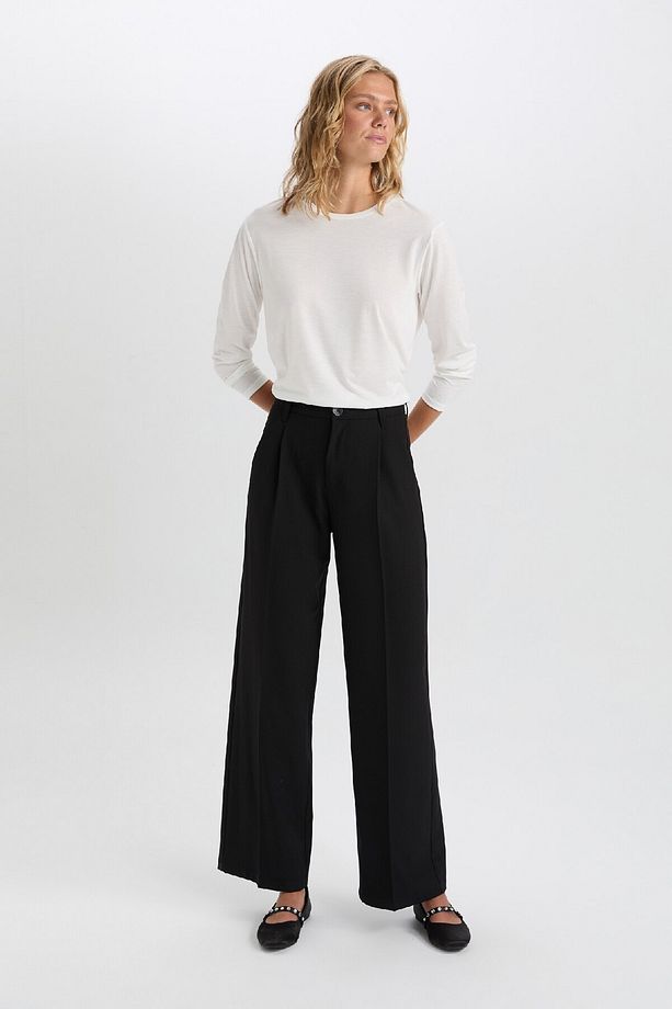 Regular Fit Bisiklet Yaka Basic Düz Casual Uzun Kollu Tişört A5028ax24wn - 2