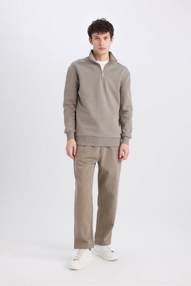 Regular Fit Eşofman Altı Içi Polarlı Basic Düz Cepli Beli Bağcıklı Düz Paça D7836ax25sp - 4