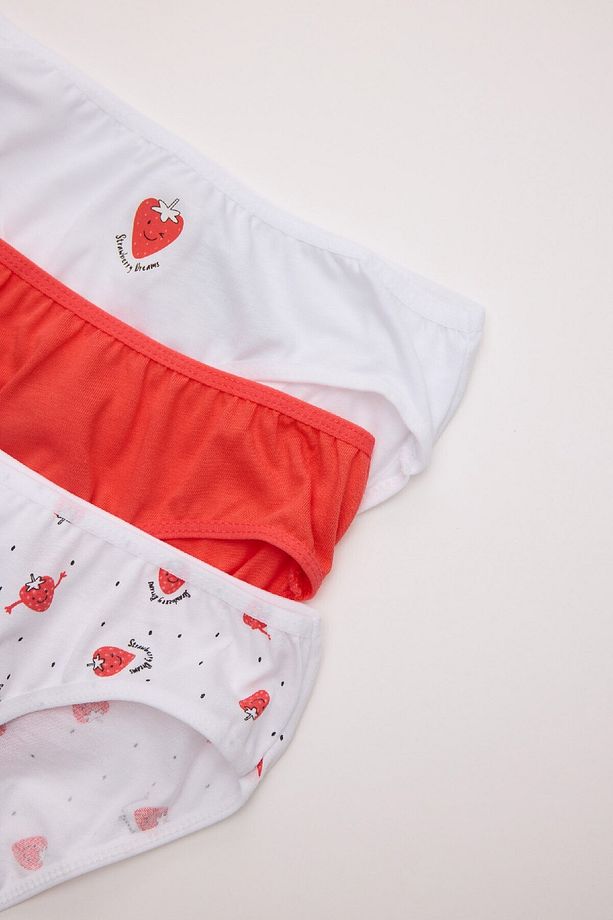 Kız Çocuk Desenli 3lü Slip Klüot C7958a824au - 4