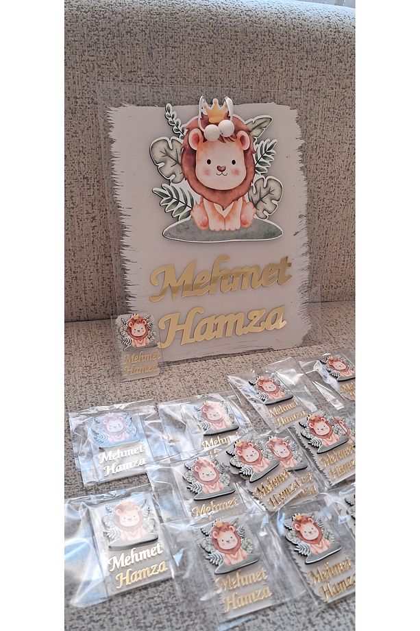 Bebek Kapı Süsü/Hastane Odası Kapı Süsü/Bebek Magnet (20 adet jelatinli) - 2