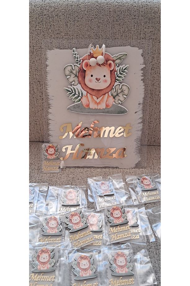 Bebek Kapı Süsü/Hastane Odası Kapı Süsü/Bebek Magnet (20 adet jelatinli) - 4