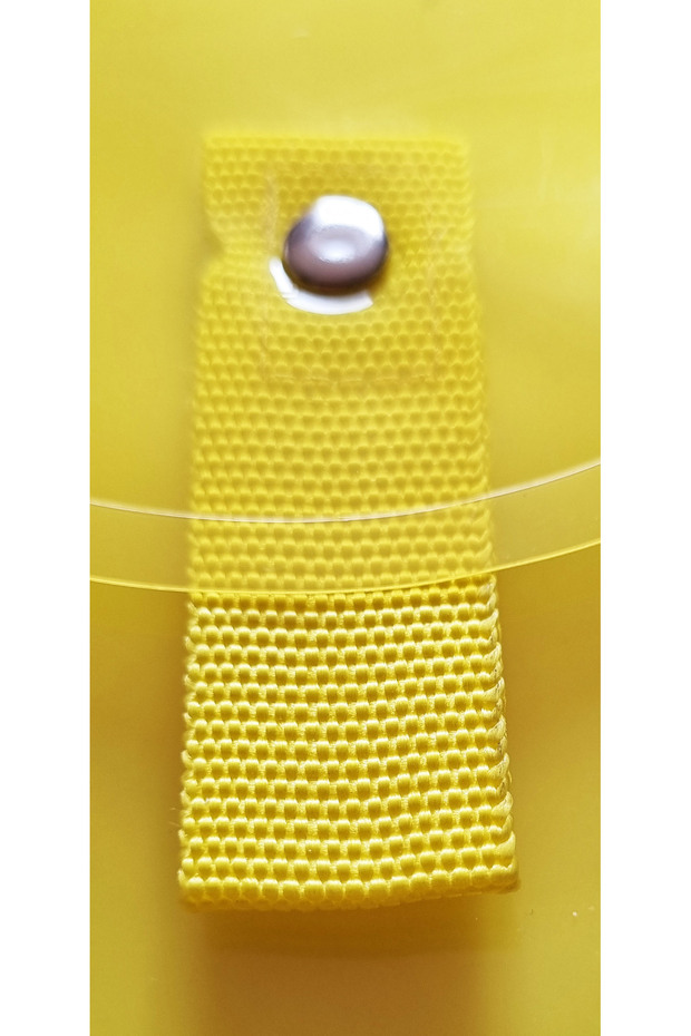 Renkli Şeffaf Kalın A4 Cırtlı Dosya Cepli Dosya - Mavi - 3