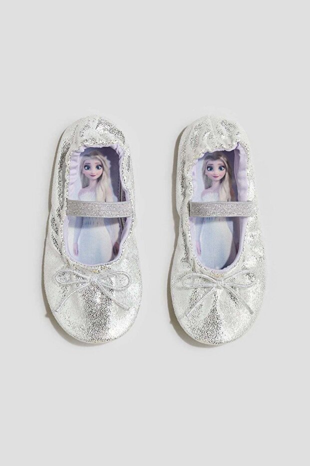 Shimmering ballet shoes