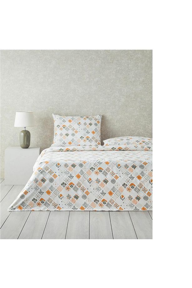 Vintage Argyle Pamuklu Çift Kisilik Nevresim Seti Yesil-Sari - 1