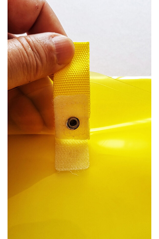 Renkli Şeffaf Kalın A4 Cırtlı Dosya Cepli Dosya - Mavi - 4