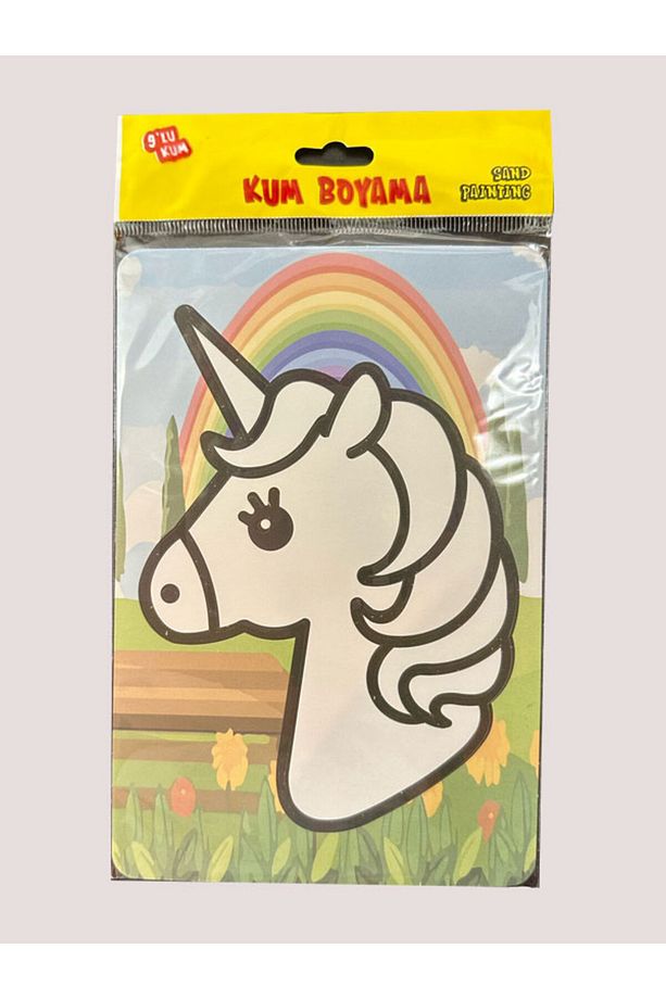 Renkli Kum Boyama Seti Çeşitli Görseller A5 Boyut (10'lu Set) - 5