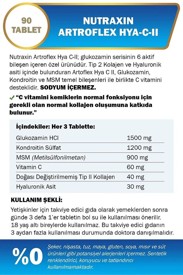 Artroflex - Hya C-II 90 Tablet 2'li - 7