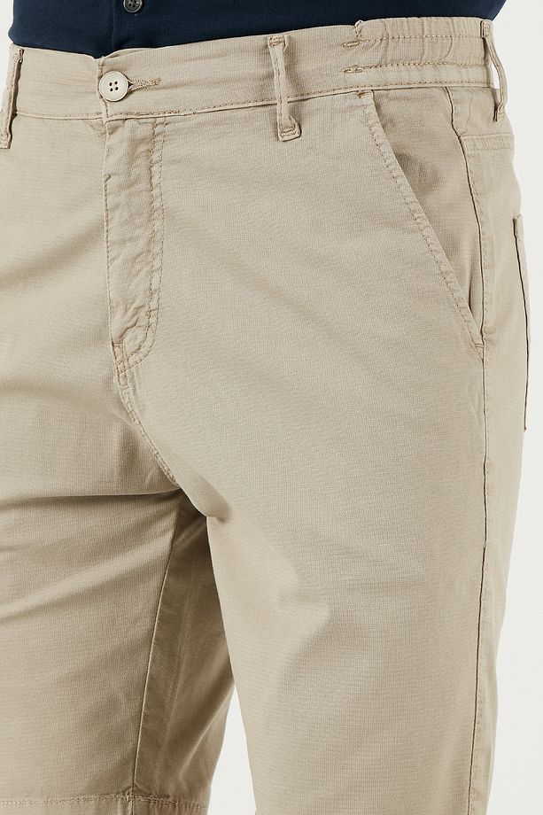 Pamuklu Slim Tapered Bermuda Şort Erkek ŞORT 4503S67SMILANO - 6