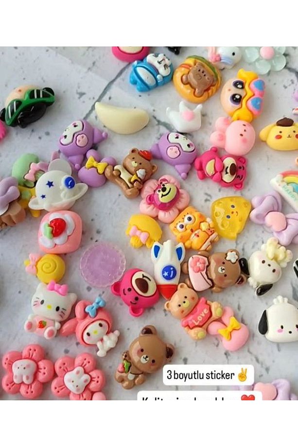 10 ADET LÜKS 3D STİCKER YAPIŞKANLI - 4