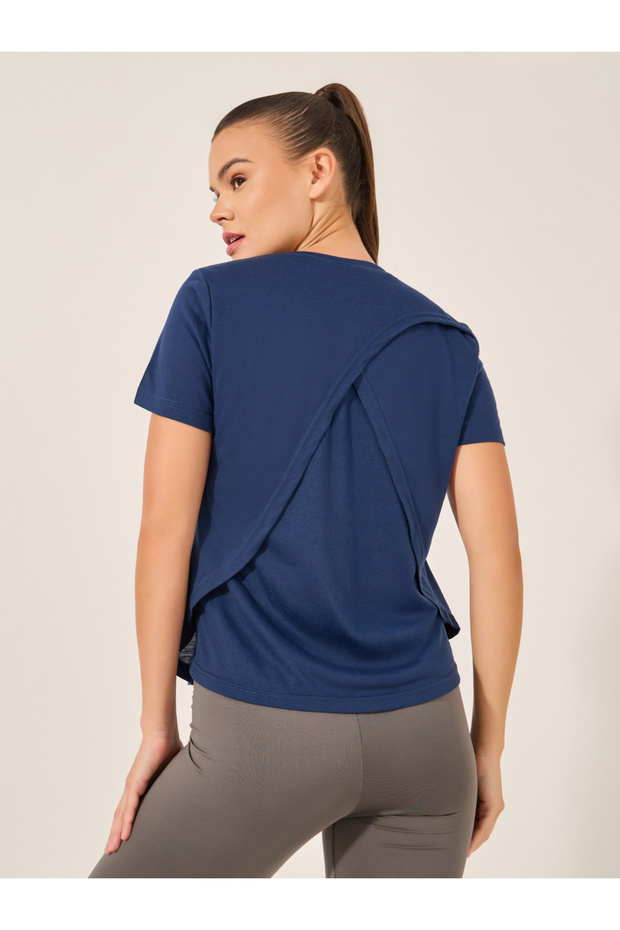 Wrap Detail Short Sleeve Top