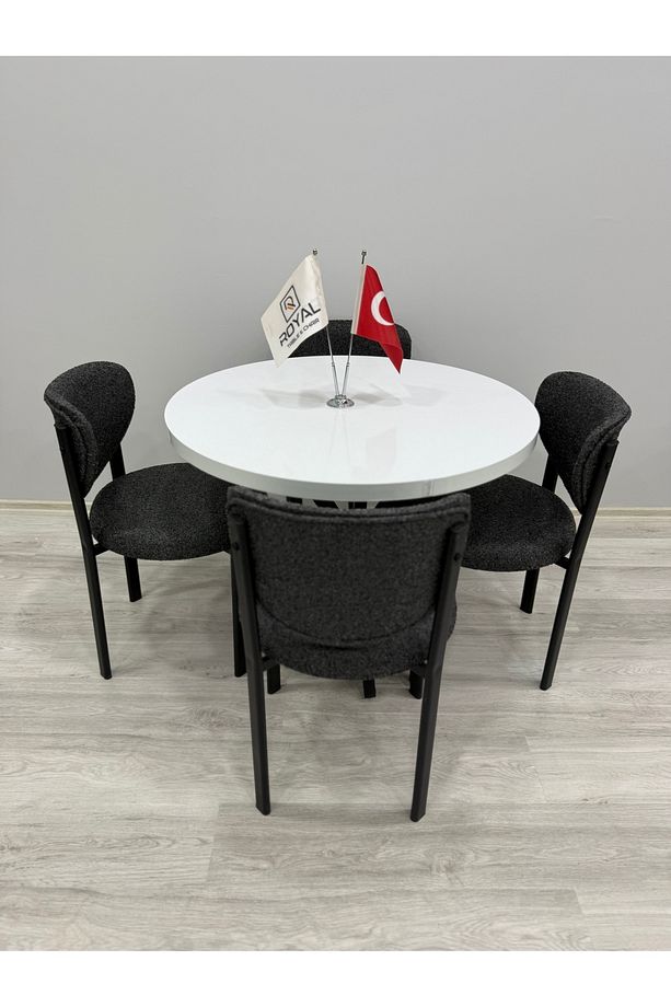 ROYALİSA LUNA 4 KİŞİLİK MUTFAK MASA SANDALYE TAKIMI MDF - 2