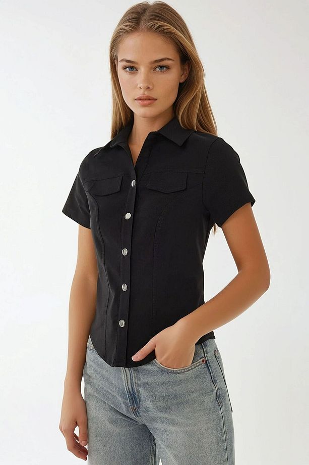 Regular Fit Kısa Kollu Gömlek - 2