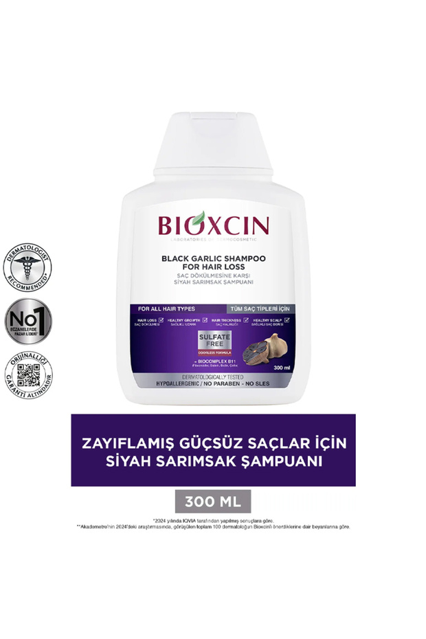 Siyah Sarımsak Saç Dökülmesine Karşı 2. Si %50  Şampuan 300ml 4X2 - 2
