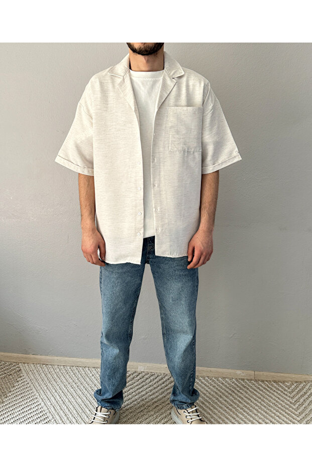 New Season Pocketed Summer Short Sleeve Cotton Men's Shirt