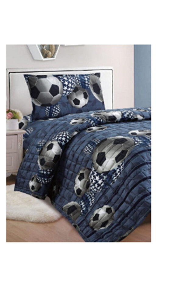 طقم لحاف مضغوط مكون من 3 قطع مايكروفايبر - 2